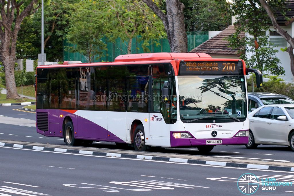 Bus 200 - SBS Transit Mercedes-Benz Citaro (SBS6610B)