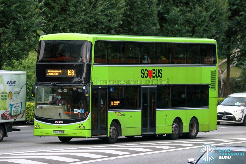 Bus 198 - SBS Transit Volvo B9TL CDGE (SBS7311H)
