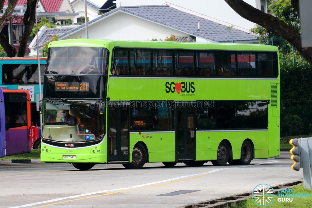 Bus 201 - SBS Transit Volvo B9TL CDGE (SBS7348C)