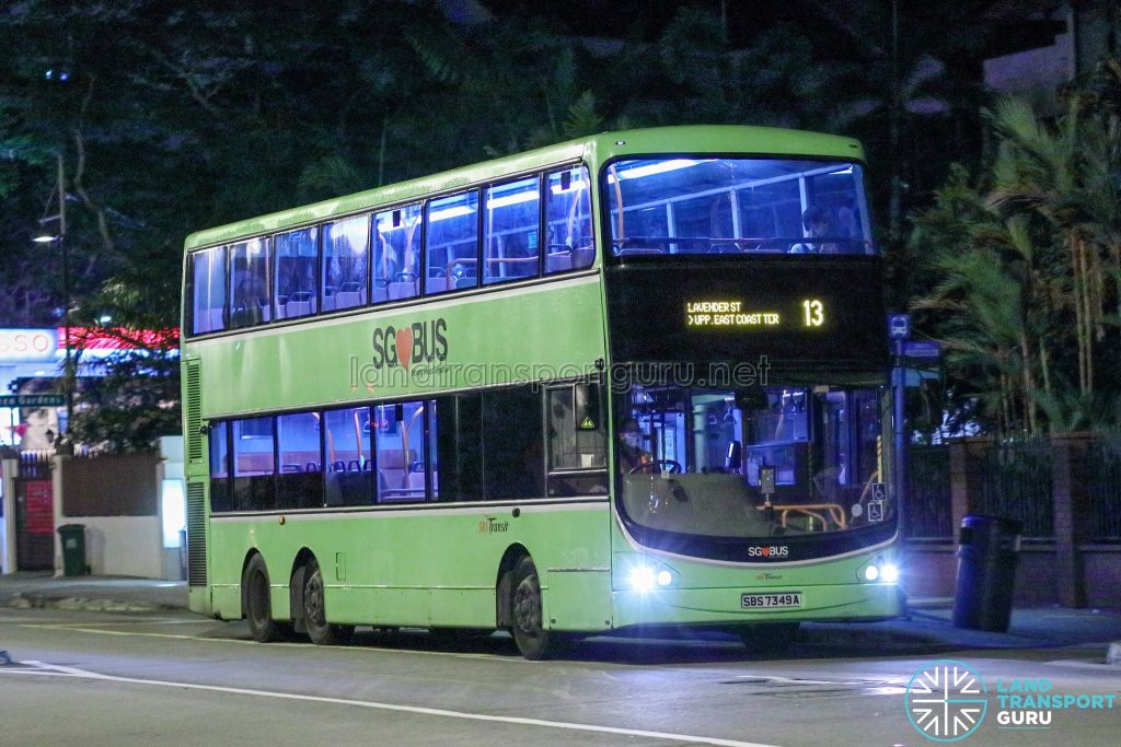 Bus 13 - SBS Transit Volvo B9TL CDGE (SBS7349A)