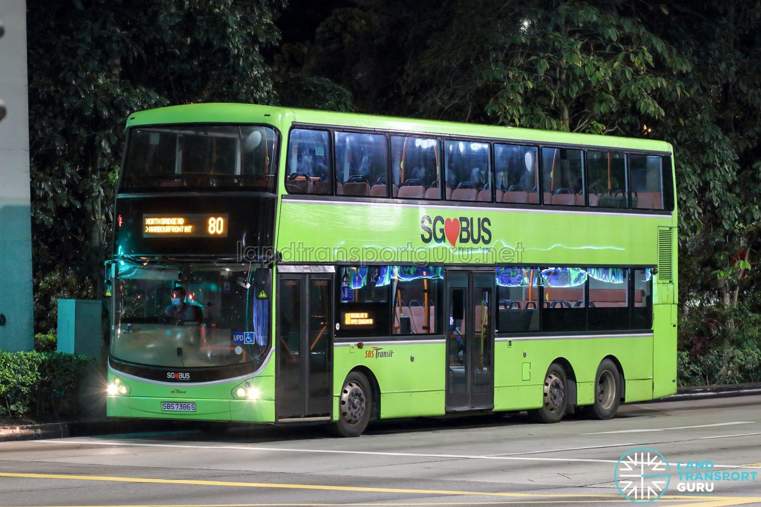 Bus 80 SBS Transit Volvo B9TL CDGE (SBS7386S) Land Transport Guru