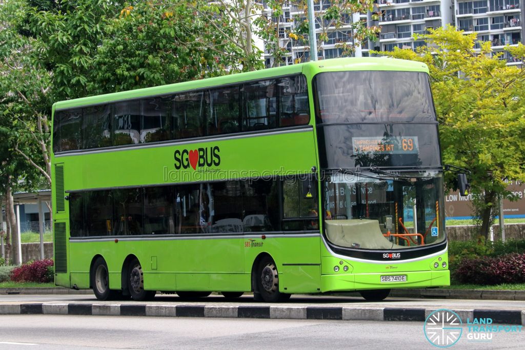 Bus 69 - SBS Transit Volvo B9TL CDGE (SBS7410E)