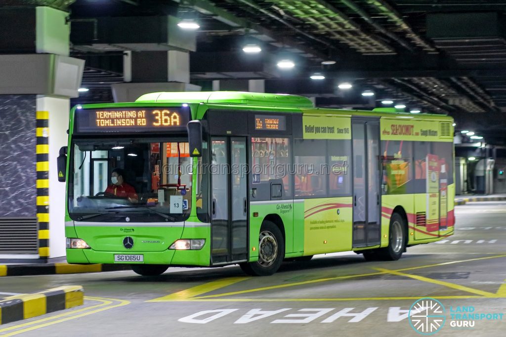 Bus 36A - Go-Ahead Mercedes-Benz Citaro (SG1065U)