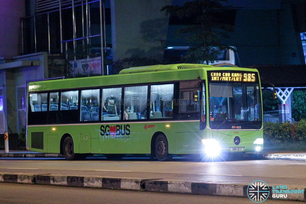 Bus 985 - SMRT Buses Mercedes-Benz OC500LE (SMB112X)