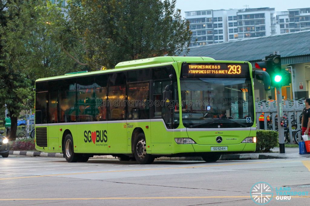 Bus 293 - SBS Transit Mercedes-Benz Citaro (SG1124H)