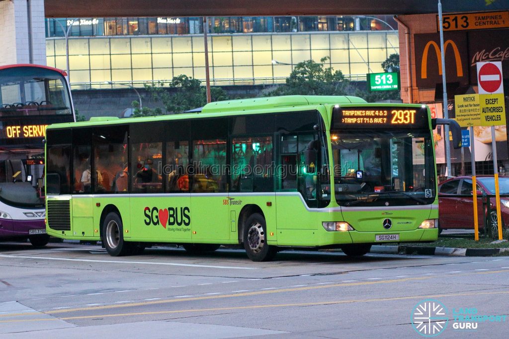 Bus 293T - SBS Transit Mercedes-Benz Citaro (SG1124H)