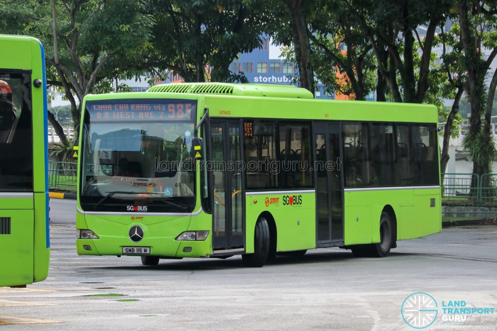 Bus 985 - SMRT Buses Mercedes-Benz OC500LE (SMB115M)