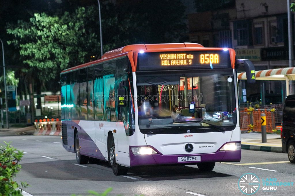 Bus 858A - SMRT Buses Mercedes-Benz Citaro (SG1178C)