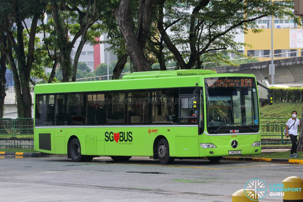 Bus 853 - SMRT Buses Mercedes-Benz OC500LE (SMB118E)