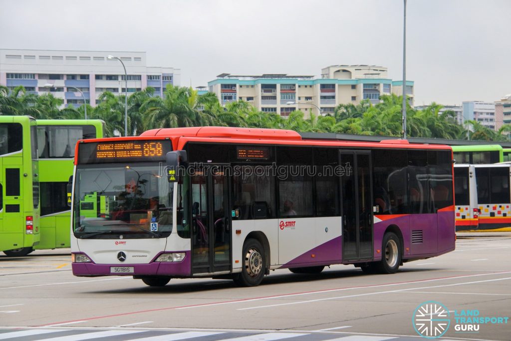 Bus 858 - SMRT Buses Mercedes-Benz Citaro (SG1181S)