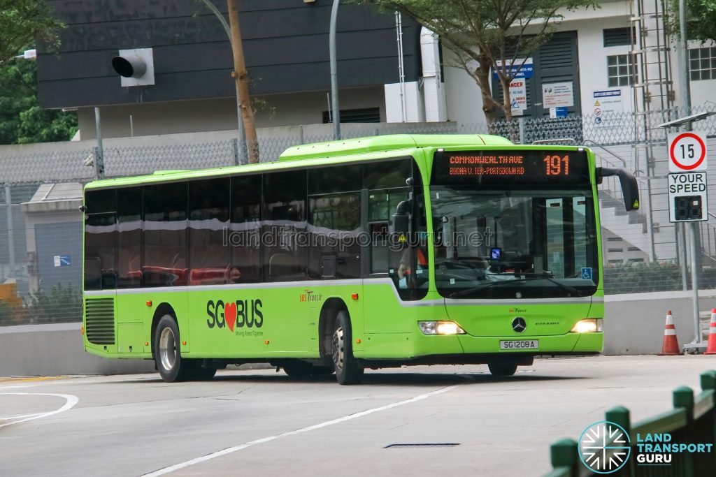 Bus 191 - SBS Transit Mercedes-Benz Citaro (SG1208A)