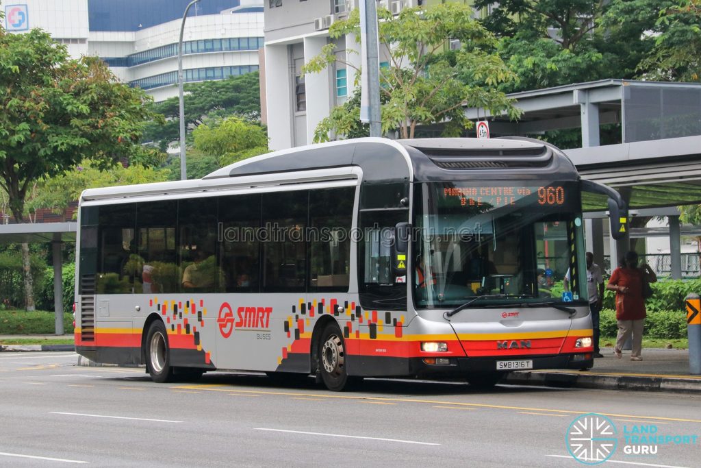 Bus 960 - SMRT Buses MAN A22 (SMB1316T)