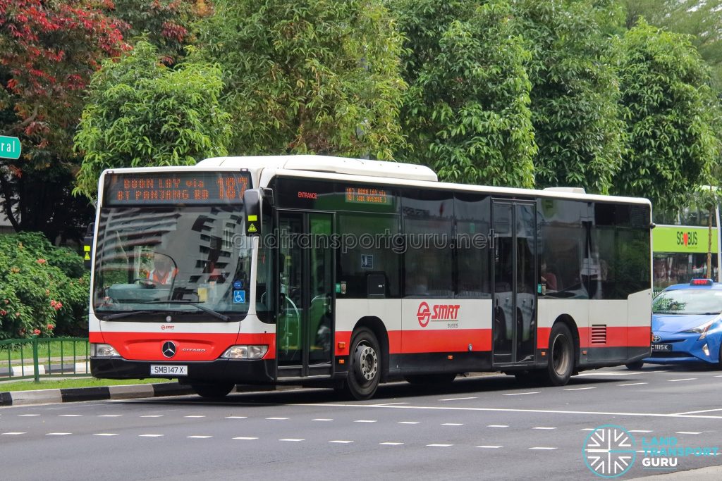 Bus 187 - SMRT Buses Mercedes-Benz Citaro (SMB147X)