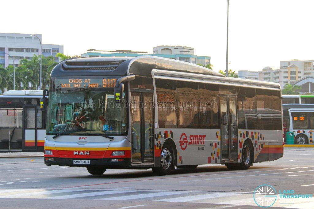 Bus 911T - SMRT Buses MAN A22 (SMB1546X)