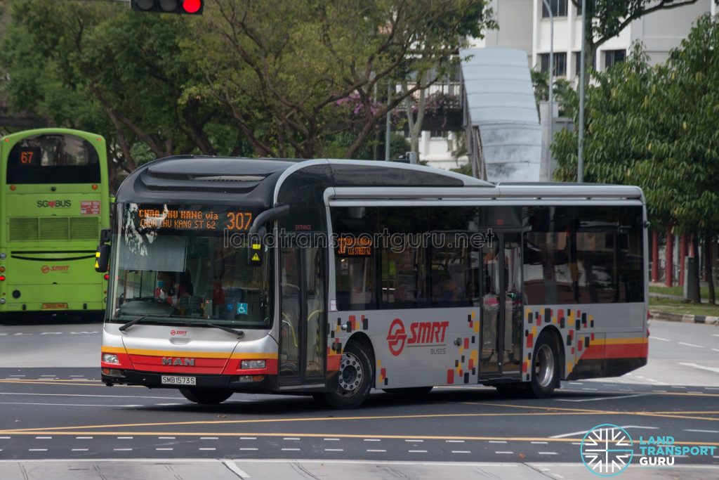 Bus 307 - SMRT Buses MAN A22 (SMB1573S)
