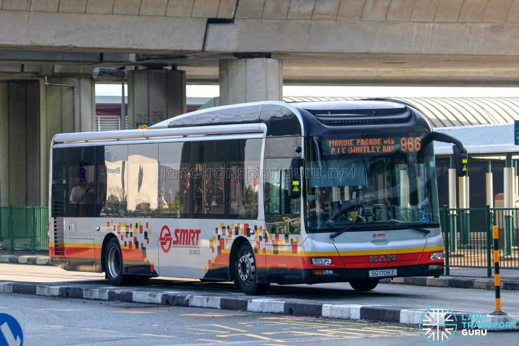 Bus 966 - SMRT Buses MAN A22 (SG1708Z)