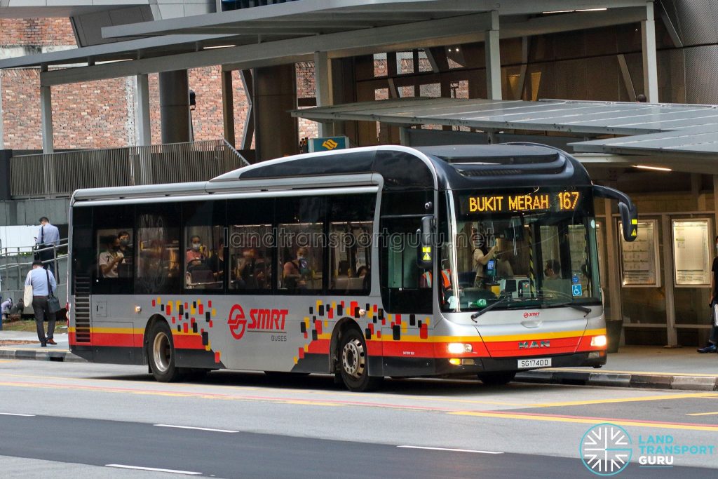 Bus 167 - SMRT Buses MAN A22 (SG1740D)