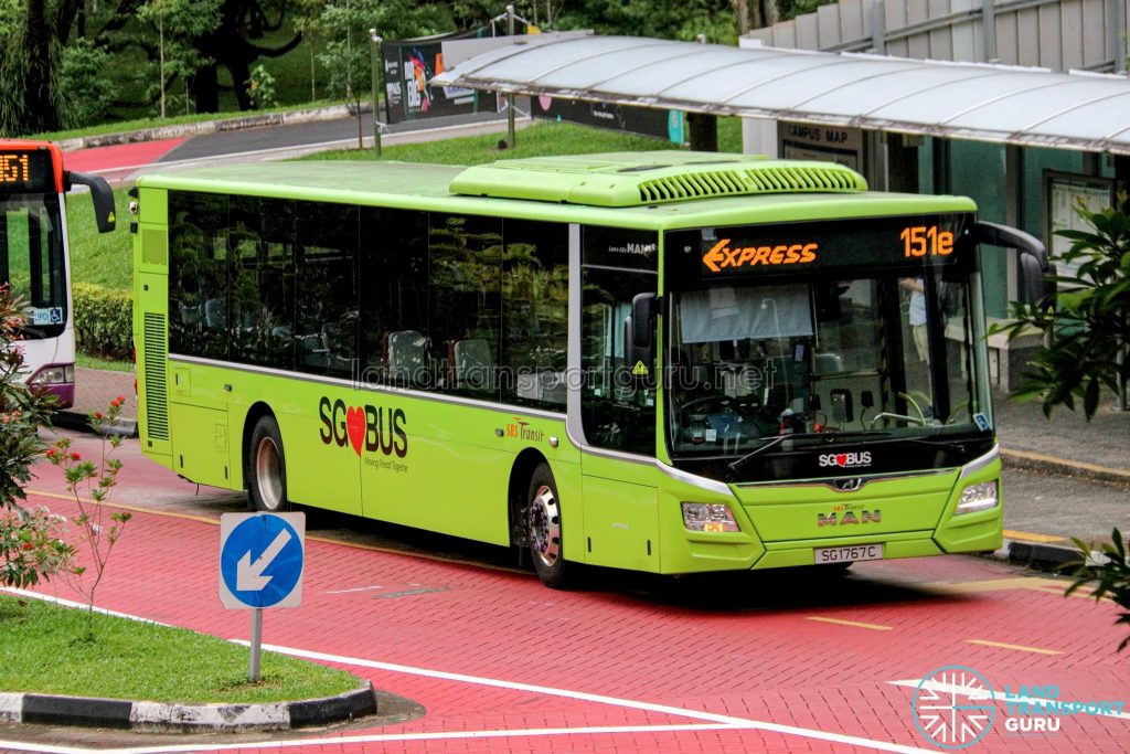 Express 151e - SBS Transit MAN A22 Euro 6 (SG1767C)