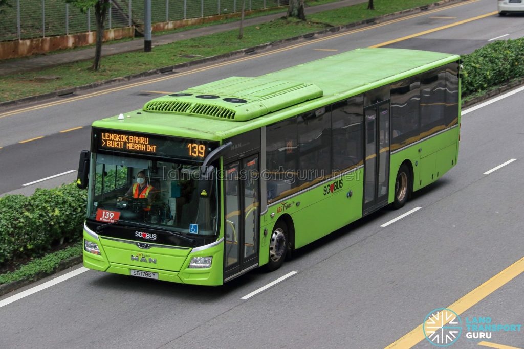 Bus 139 - SBS Transit MAN A22 Euro 6 (SG1786Y)