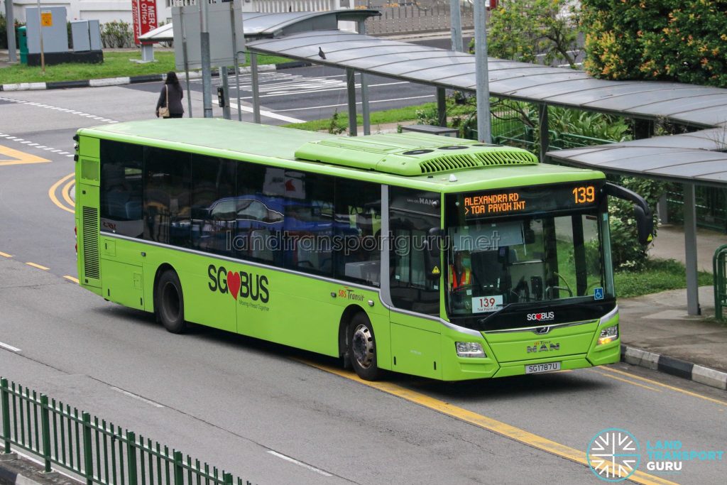 Bus 139 - SBS Transit MAN A22 Euro 6 (SG1787U)