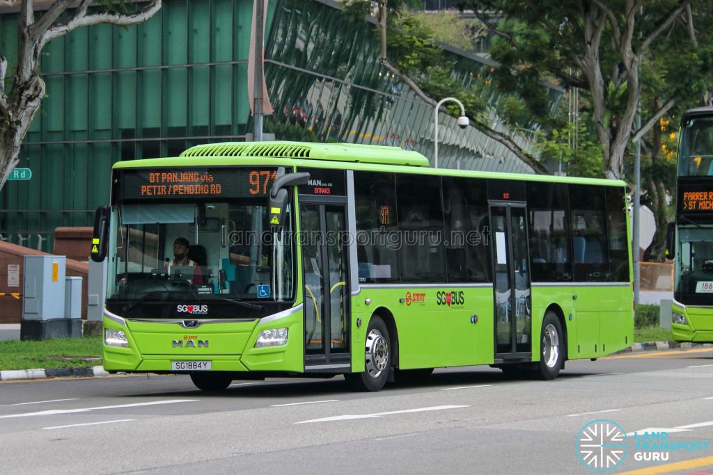 Bus 971 - SMRT Buses MAN A22 Euro 6 (SG1884Y)