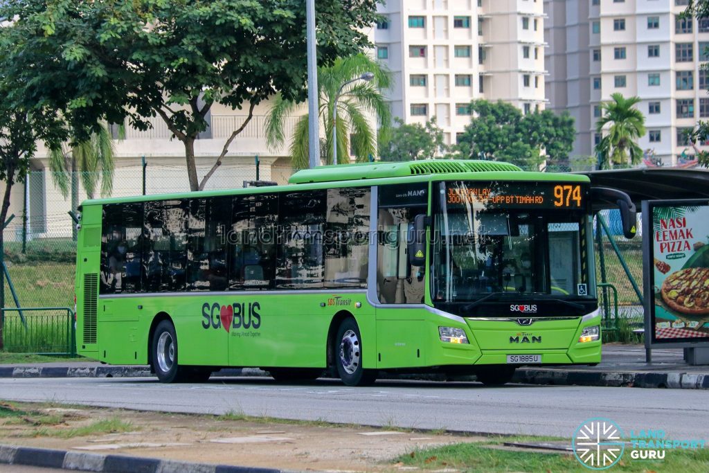 Bus 974 - SBS Transit MAN A22 Euro 6 (SG1885U)