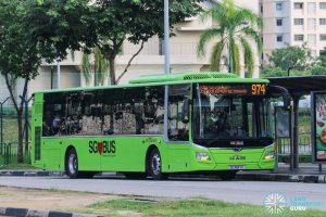 Bus 974 - SBS Transit MAN A22 Euro 6 (SG1887P)