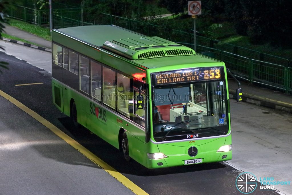 Bus 853 - SMRT Buses Mercedes-Benz OC500LE (SMB20C)