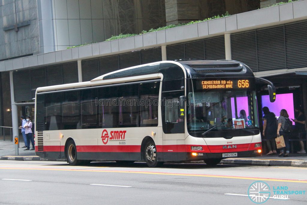 City Direct 656 - SMRT Buses MAN A22 (SMB230M)