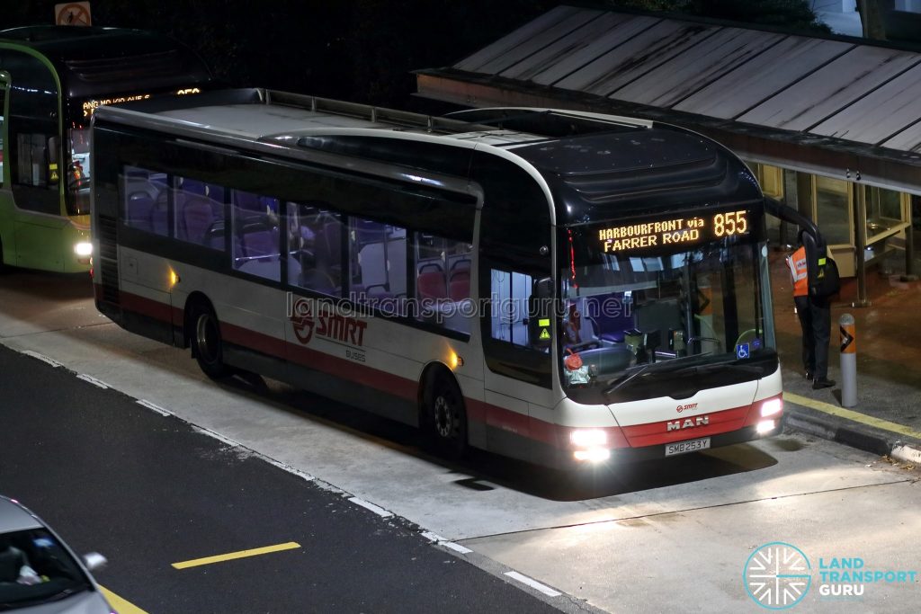 Bus 855 - SMRT Buses MAN A22 (SMB253Y)