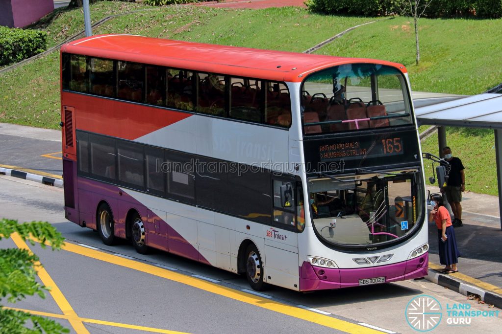 Bus 165 - SBS Transit Volvo B9TL Wright (SBS3002B)