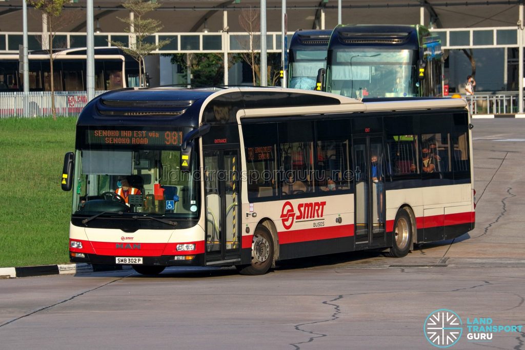 Bus 981 - SMRT Buses MAN A22 (SMB302P)