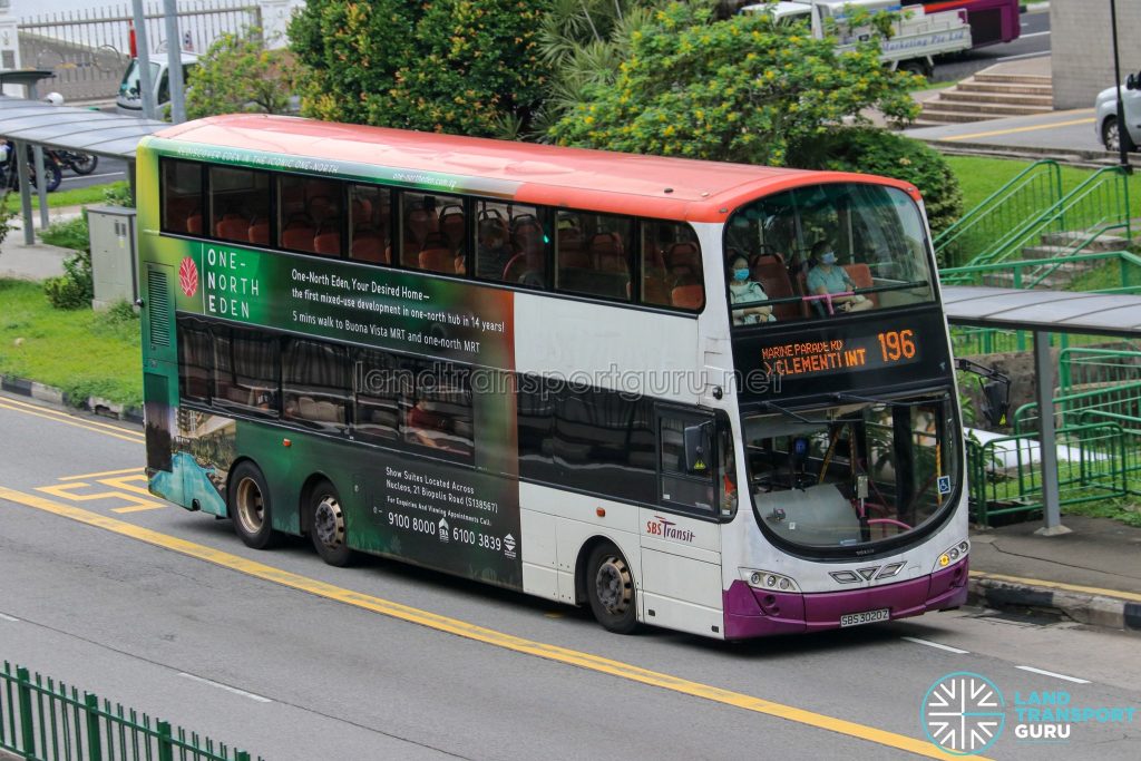Bus 196 - SBS Transit Volvo B9TL Wright (SBS3020Z)