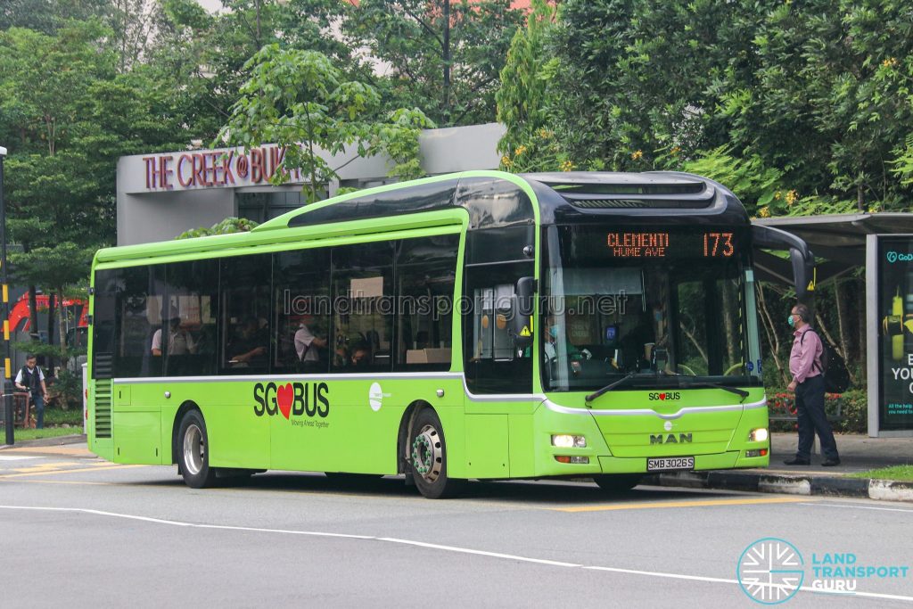 Bus 173 - Tower Transit MAN A22 (SMB3026S)