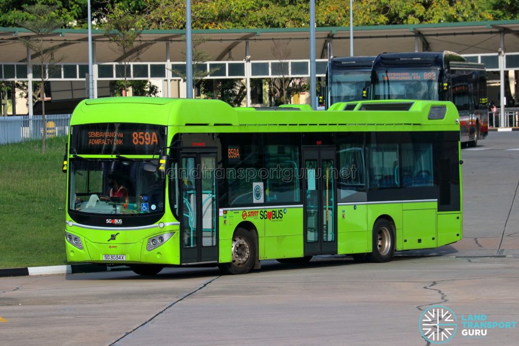Bus 859A - SMRT Buses Volvo B5LH (SG3034X)