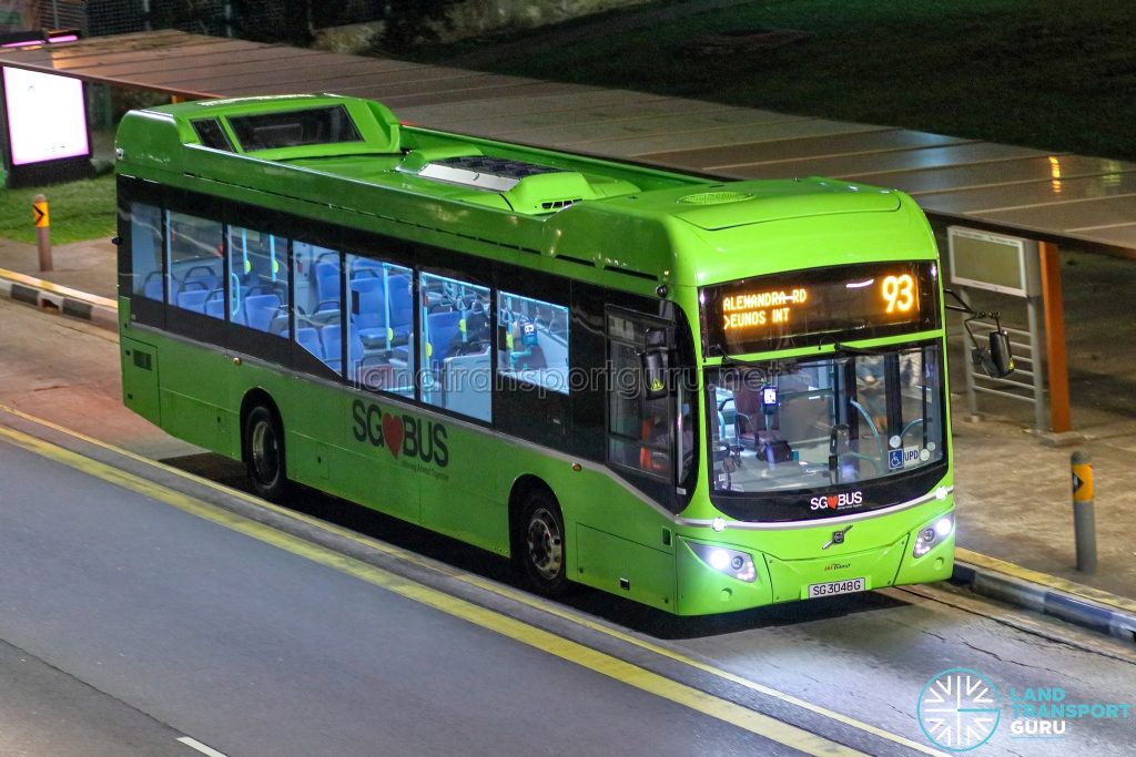 Bus 93 - SBS Transit Volvo B5LH (SG3048G)