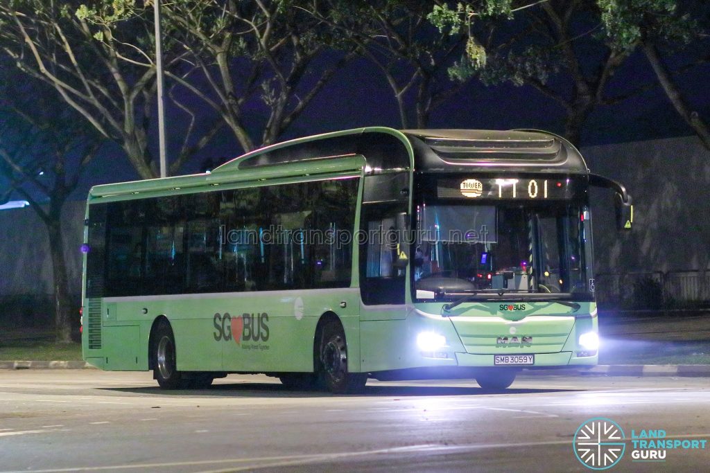 Employee Bus TT01 - Tower Transit MAN A22 (SMB3059Y)
