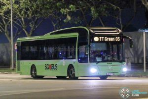 Employee Bus TT Green 02 - Tower Transit MAN A22 (SMB3073E)