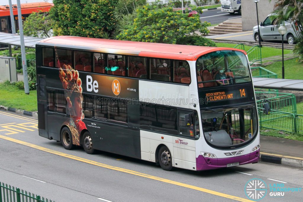 Bus 14 - SBS Transit Volvo B9TL Wright (SBS3088D)