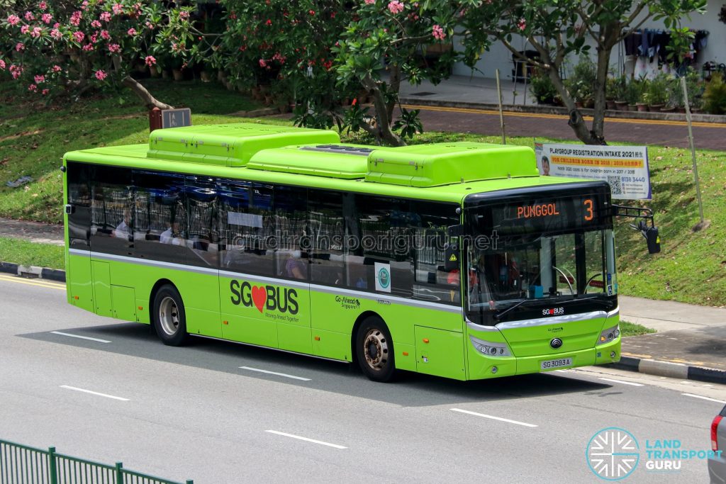 Bus 3 - Go-Ahead Singapore Yutong E12 (SG3093A)