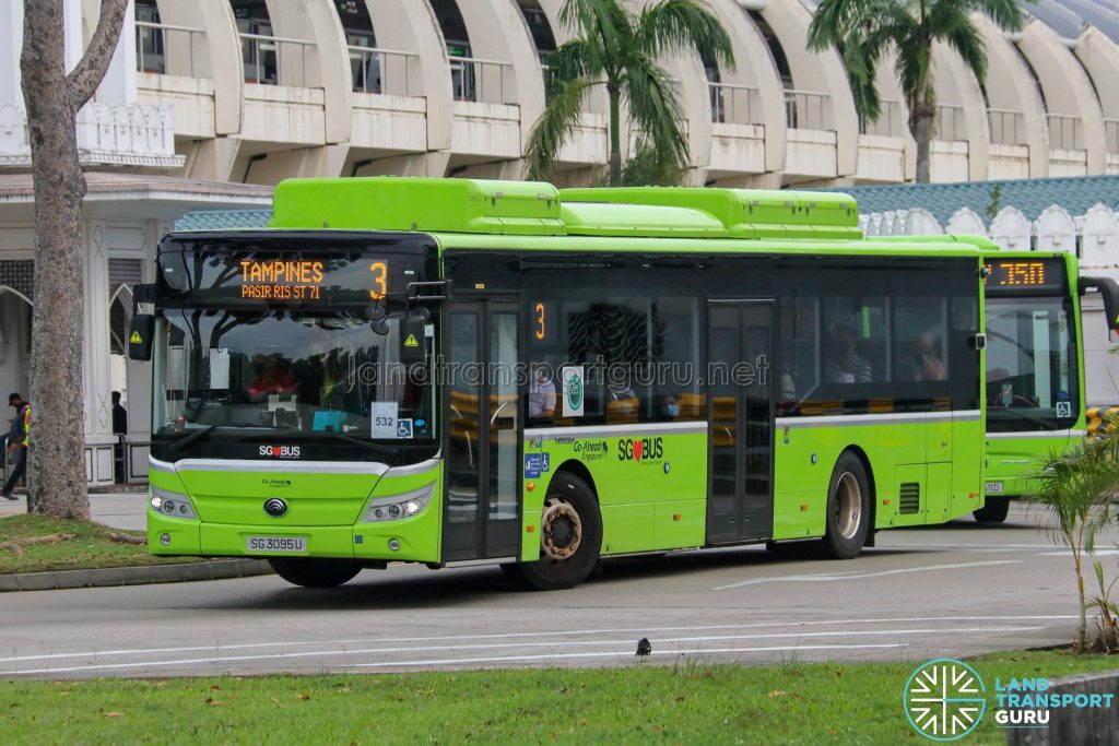 Bus 3 - Go-Ahead Singapore Yutong E12 (SG3095U)