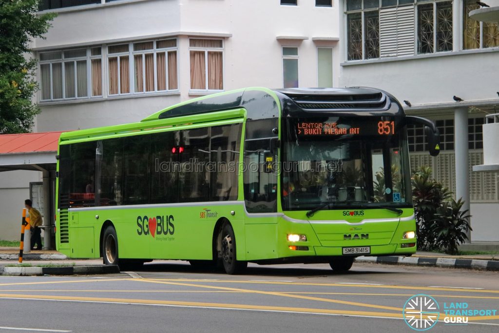 Bus 851 - SBS Transit MAN A22 (SMB3141S)