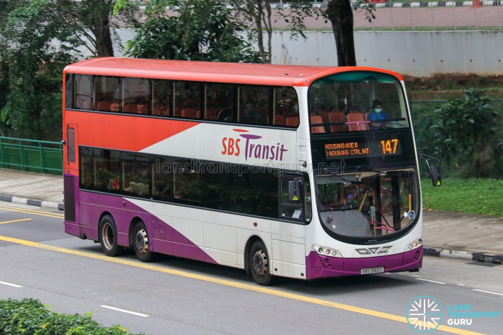 Bus 147 - SBS Transit Volvo B9TL Wright (SBS3160C)