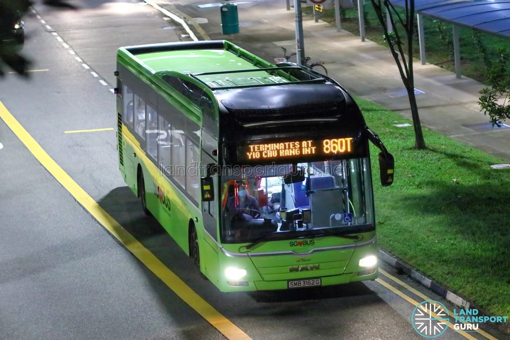 Bus 860T - SBS Transit MAN A22 (SMB3162G)