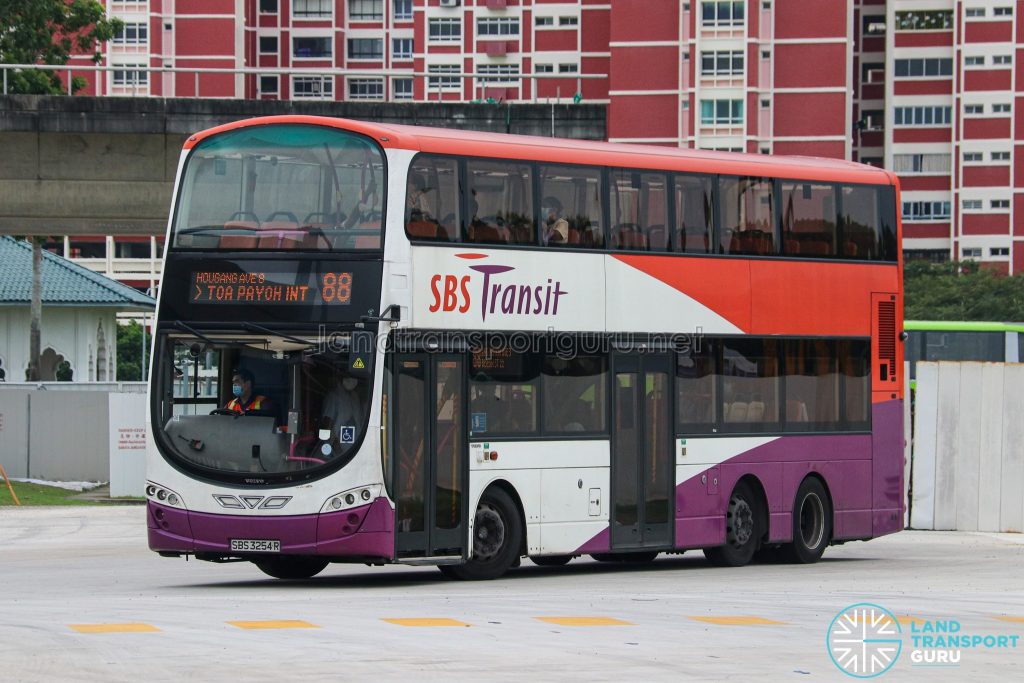 Bus 88 - SBS Transit Volvo B9TL Wright (SBS3254R)