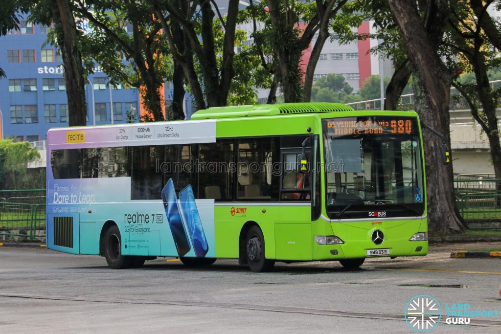 Bus 980 - SMRT Buses Mercedes-Benz OC500LE (SMB33R)