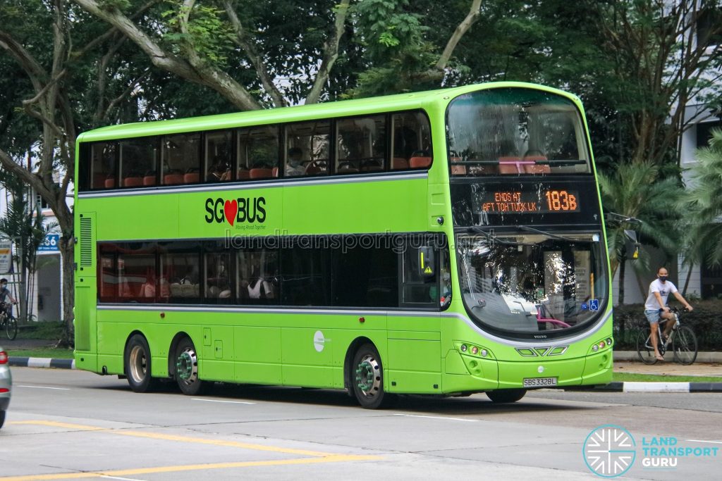 Bus 183B - Tower Transit Volvo B9TL Wright (SBS3328L)