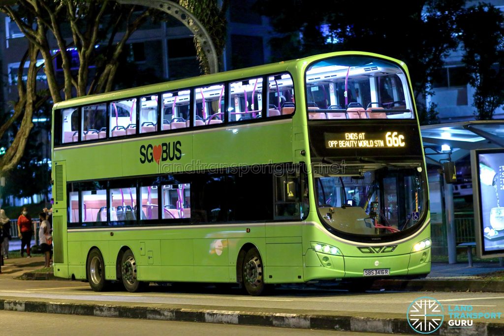 Bus 66C - Tower Transit Volvo B9TL Wright (SBS3416R)