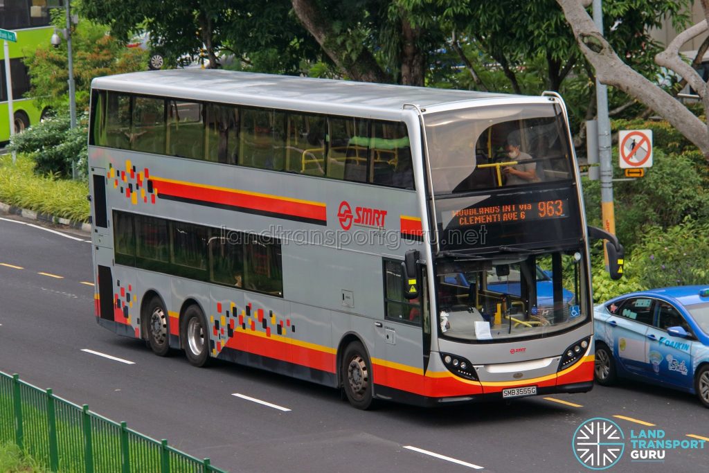 Bus 963 - SMRT Buses Alexander Dennis Enviro500 (SMB3555G)