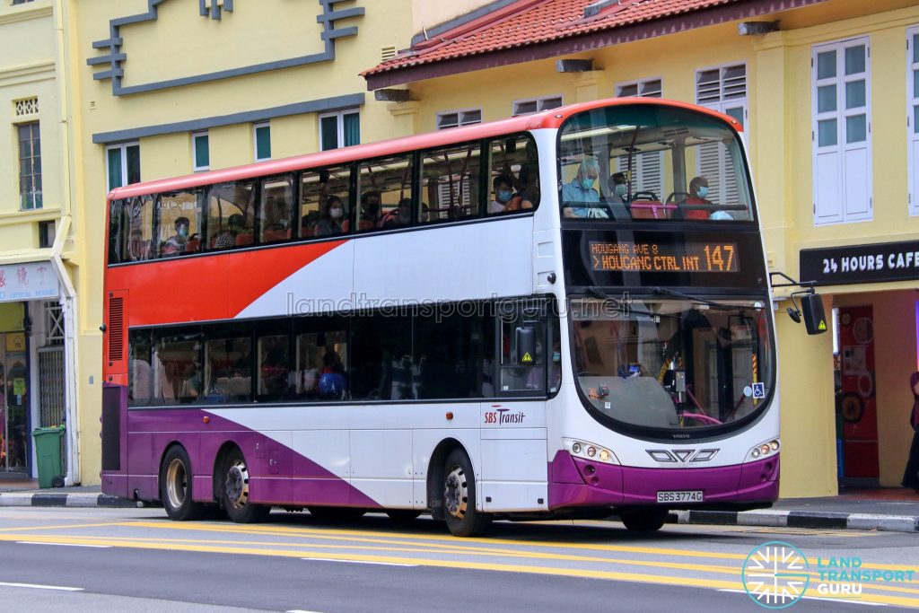 Bus 147 - SBS Transit Volvo B9TL Wright (SBS3774G)